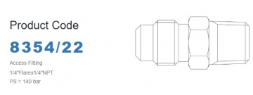Racord de acces Castel 1-4 SAE NPT